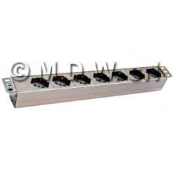 7 socket strip + DIRECT without switch - aluminum structure