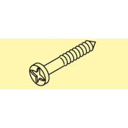 Cross-cut screw with anti-thread collar M 3 x 6